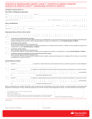 Bank Deposit Termination Form