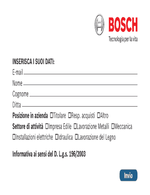 Modulo di Richiesta Informazioni Aziendali