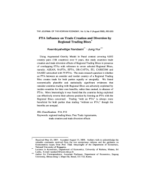 ROLE OF FTA IN PRESENCE OF TRADE CREATION OR DIVERSION BY RTB - akes or