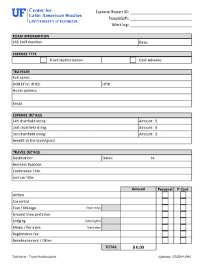 Expense Report Form