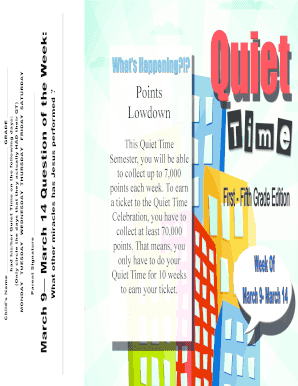 Quiet Time Points Tracker