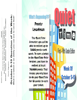 Quiet Time Points Tracker