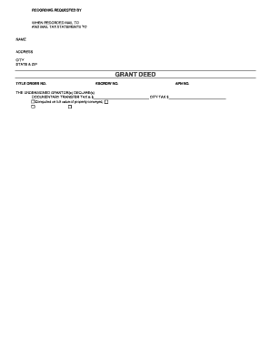 California Grant Deed