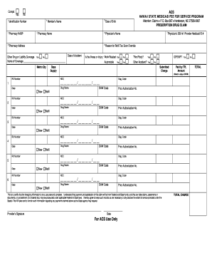 Hawaii Medicaid Prescription Drug Claim Form