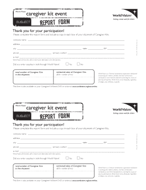 Subject Report Form