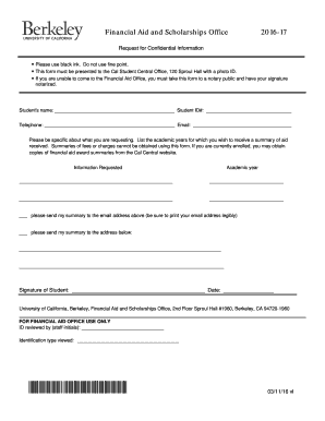 Request for Confidential Information
