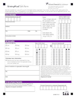GivingPlus Gift Form