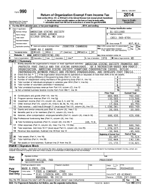 Form 990 2014