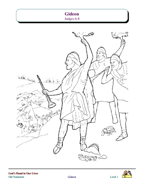 Gideon Story and Activities