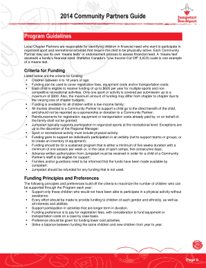 Canadian Tire Jumpstart Application Form