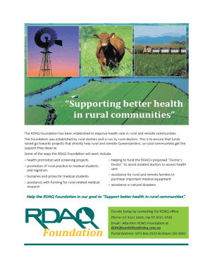 RDAQ Foundation Donation Form