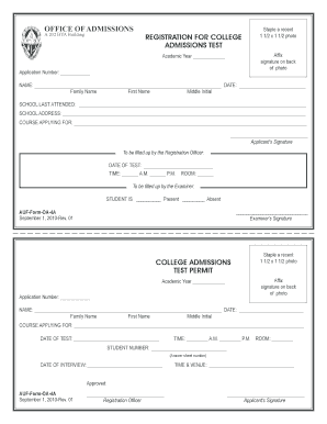 Angeles University Foundation College Admissions Test Registration