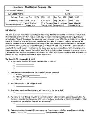 Romans Study Guide - NIV