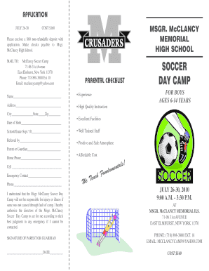 Soccer summer brouchure 10 - Monsignor McClancy Memorial High ... - msgrmcclancy