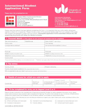 International Student Application Form