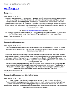 Employee Discipline Form