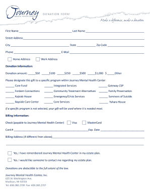 Donation Form