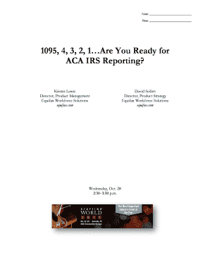 ACA IRS Reporting Readiness Checklist