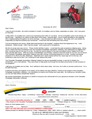 Canadian Paraplegic Association Donation Form