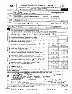 IRS Form 990 for Tax-Exempt Organizations