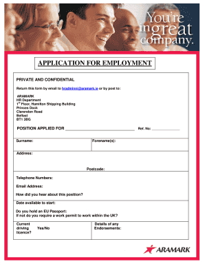Application for Employment