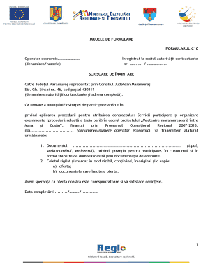 Romanian Public Procurement Forms