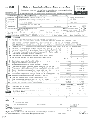 Form 990 Return of Organization Exempt From Income Tax