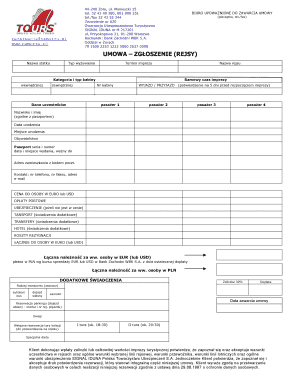 Cruise Booking Agreement