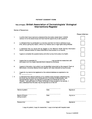 Patient Consent Form