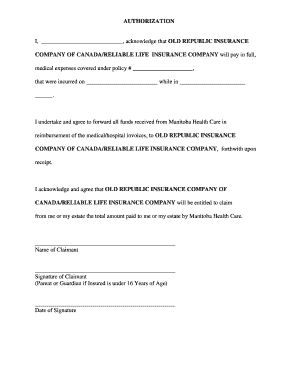 Old Republic Insurance Emergency Medical Claim Form