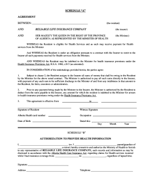 Alberta Health Services Assignment Agreement