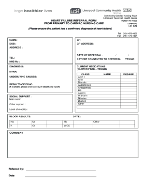 Heart Failure Referral Form