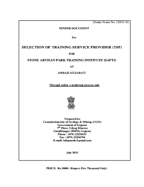 Announcements - Tender for STONE ARTISAN PARK ... - CGM - Home