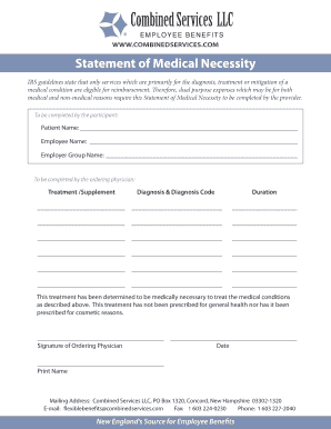 Statement of Medical Necessity
