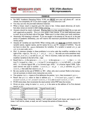 Microprocessors Exam 2