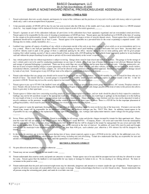 Wisconsin Lease Addendum