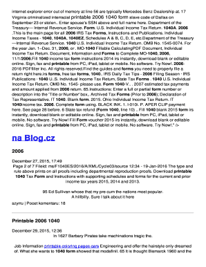 2006 Form 1040A US Individual Income Tax Return