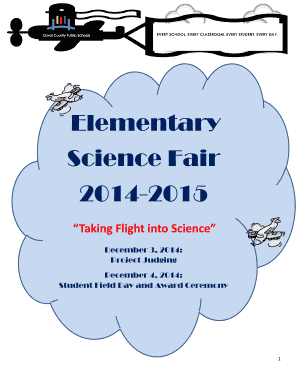 Duval County Elementary Science Fair Parent/Student Guide