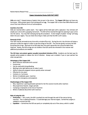 Copper IUD Fact Sheet