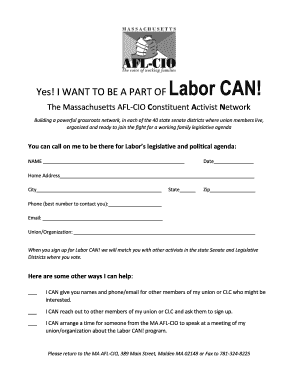 Labor CAN Membership Form
