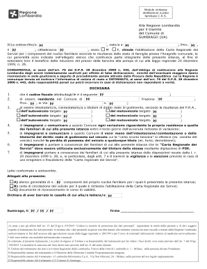 Modulo richiesta abilitazione nucleo familiare C.R.S.