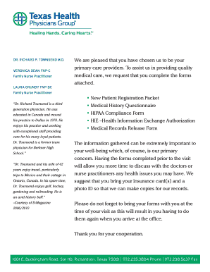New Patient Registration Packet