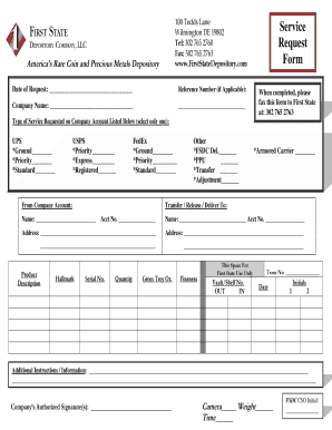 Service Request Form