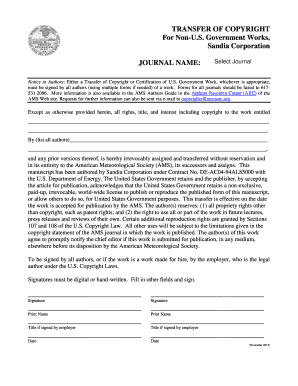 Transfer of Copyright Agreement