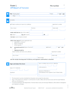 Affidavit of Service