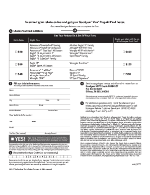 Goodyear Tire Rebate Form
