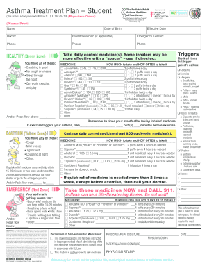 Asthma Treatment Plan