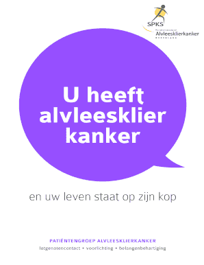 Formulier lidmaatschap patiëntengroep alvleesklierkanker