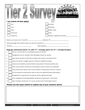 Autoworker Caravan Survey Form