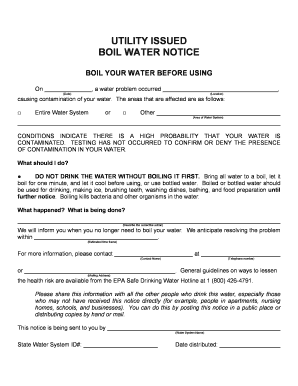 Boil Water Notice